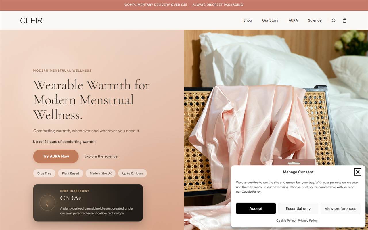 Cleir homepage
