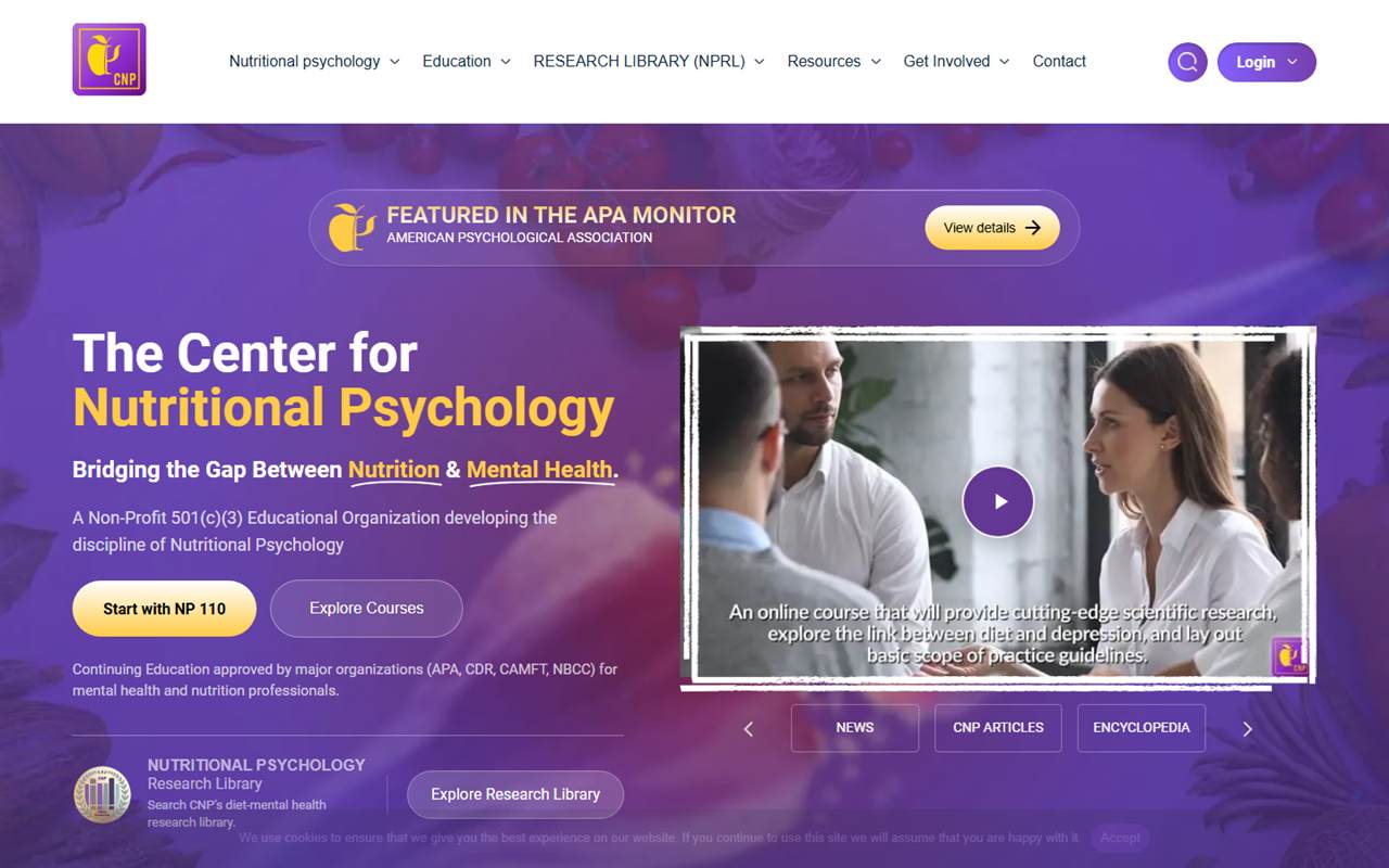The Center for Nutritional Psychology homepage
