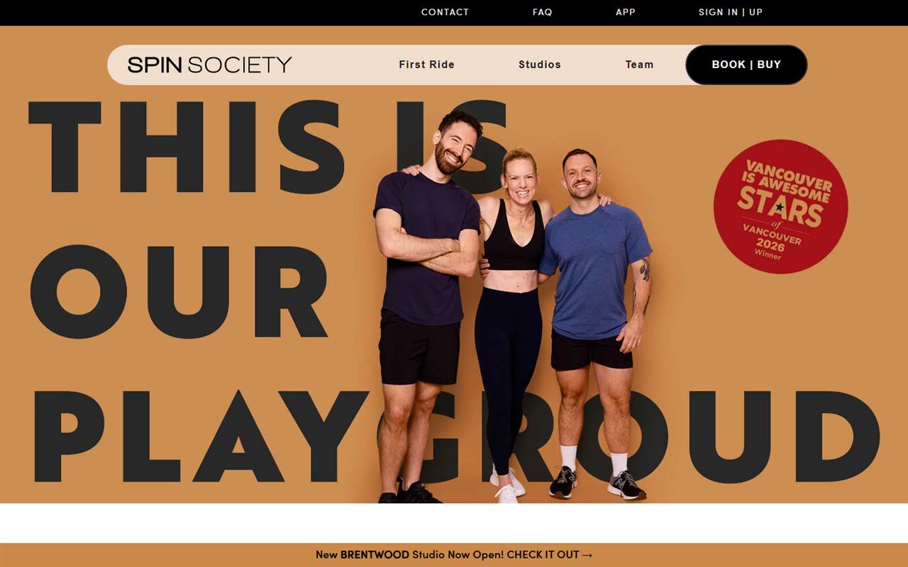 Spin Society homepage